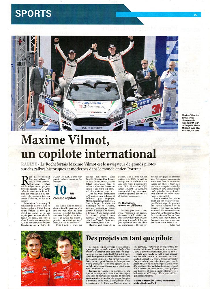 Apparitions presse Race4You Hebdo 17